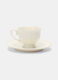 Tazza da caffè con piattino in porcellana bone china_0