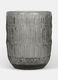Bicchiere grigio con texture zigrinata_0