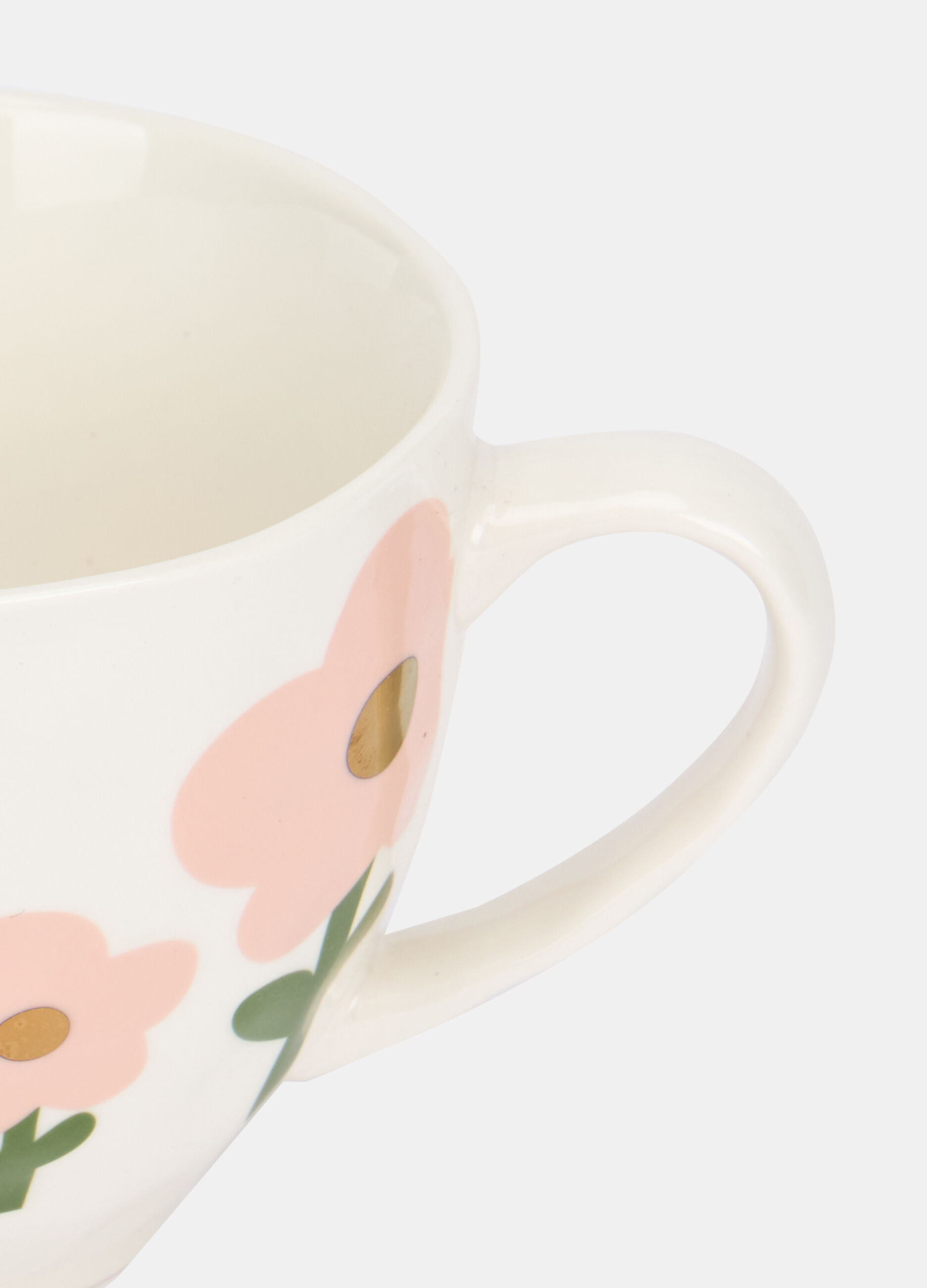 Tazza mug in ceramica a fiori_1