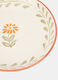 Piatto fondo in ceramica con fiore_1