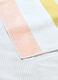 Striped waffle weave beach towel_1