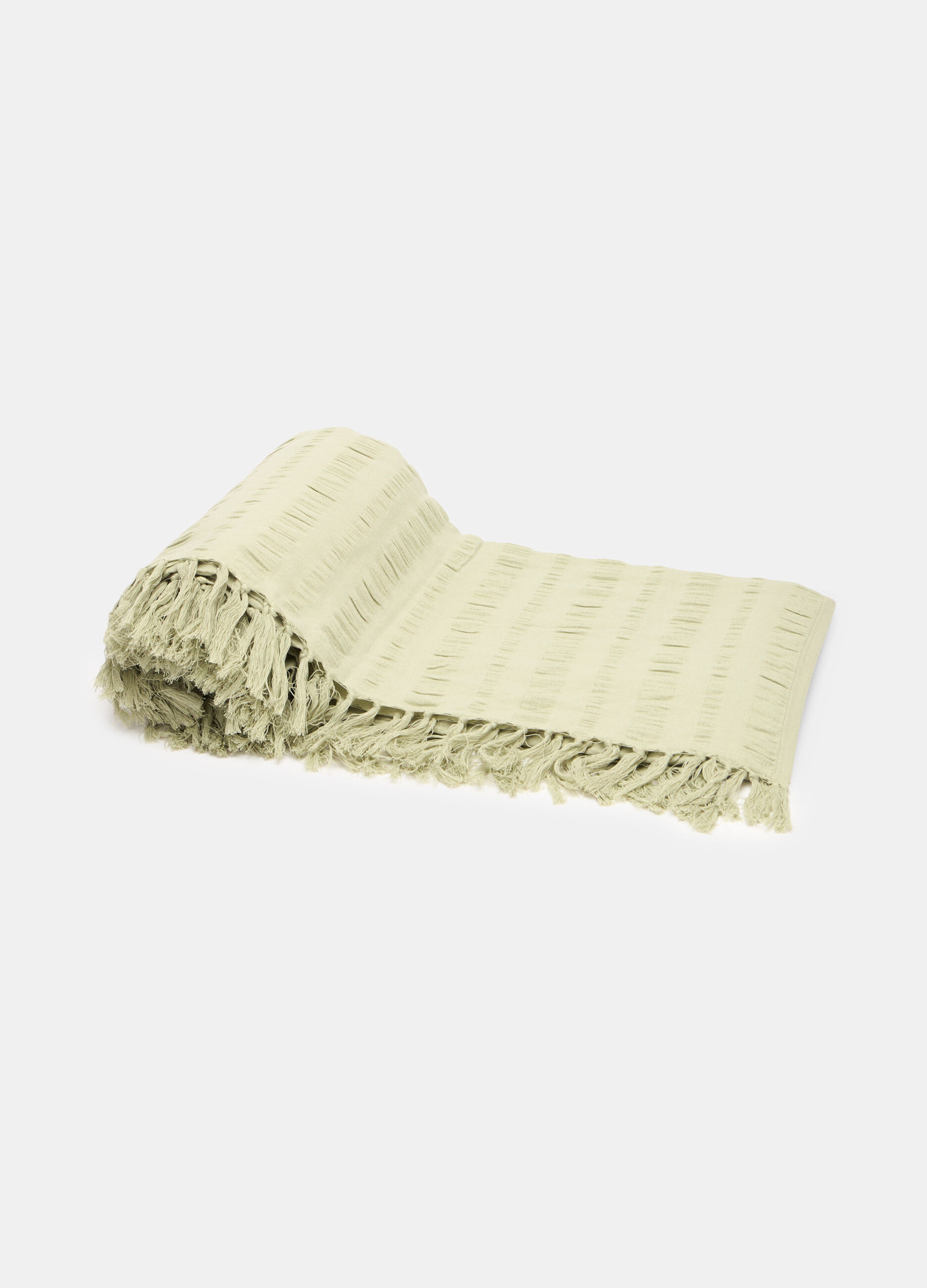 Double bedspread in 100% cotton seersucker_0