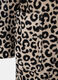 Accappatoio in cotone con motivo animalier jacquard_1