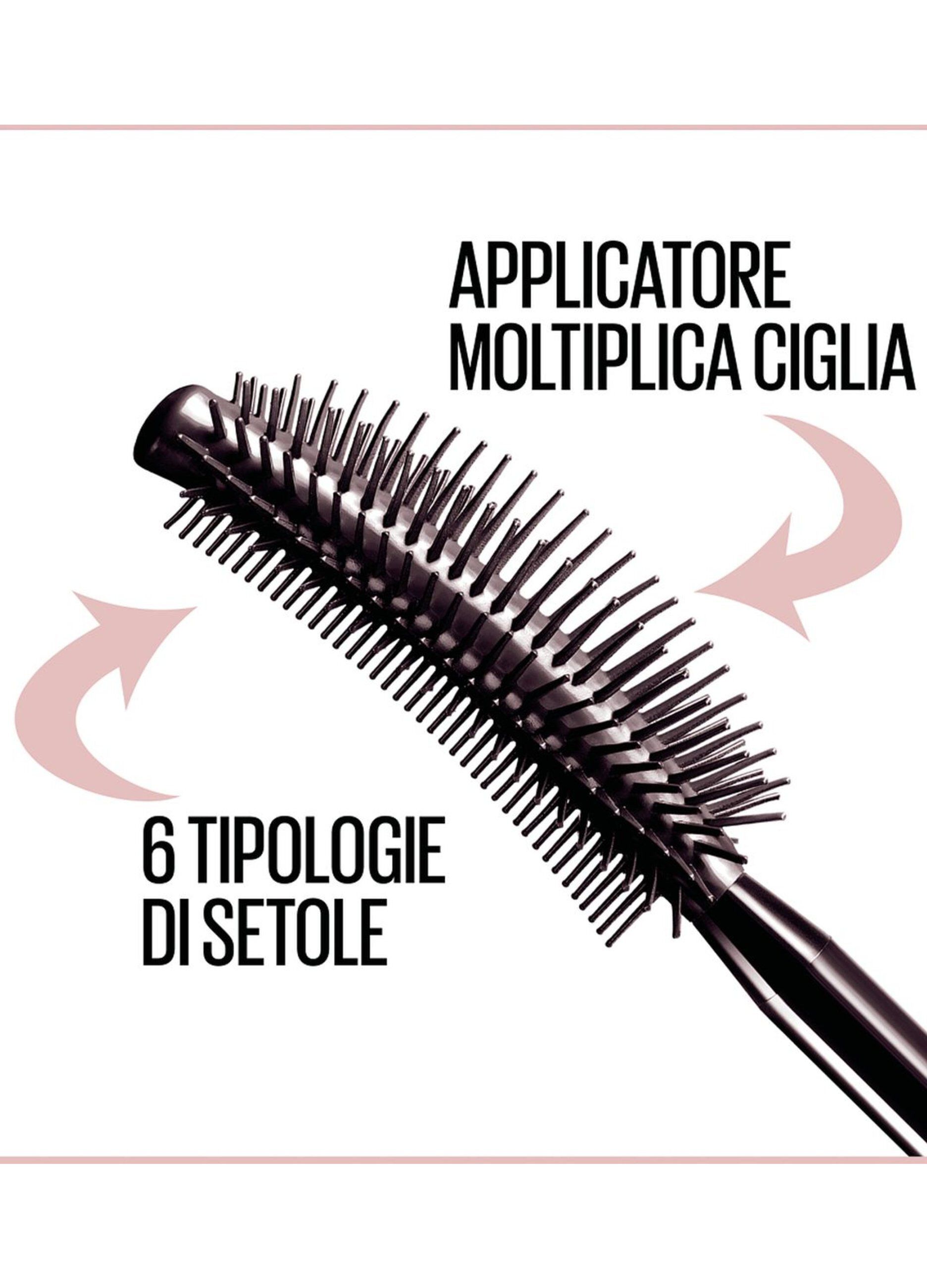Maybelline New York Mascara Ciglia Sensazionali, Volumizzante, Effetto Ventaglio sulle Ciglia, Resistente all'Acqua, Nero, 9.5 ml._3