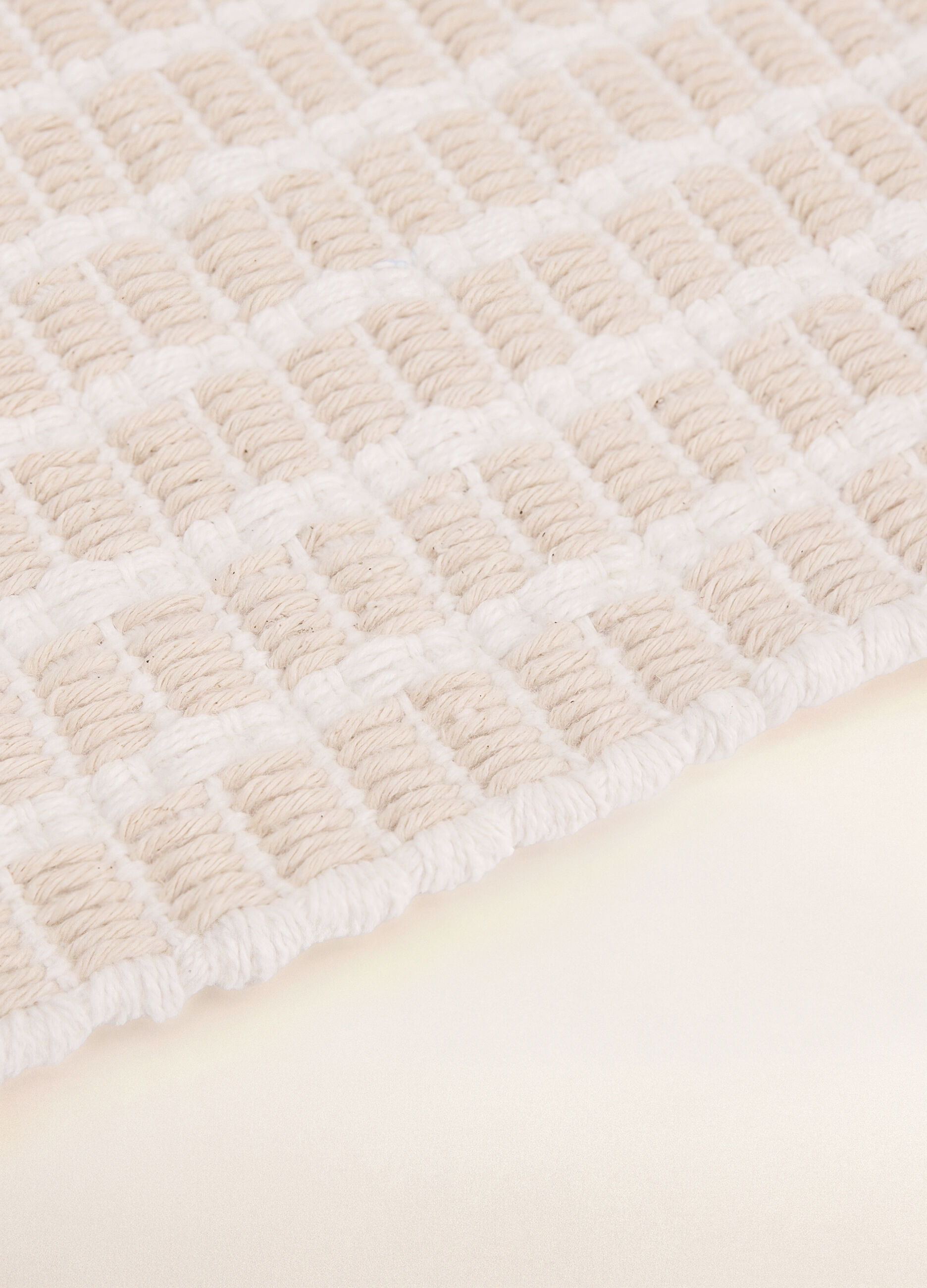 Tappetino da cucina in cotone bicolore_1