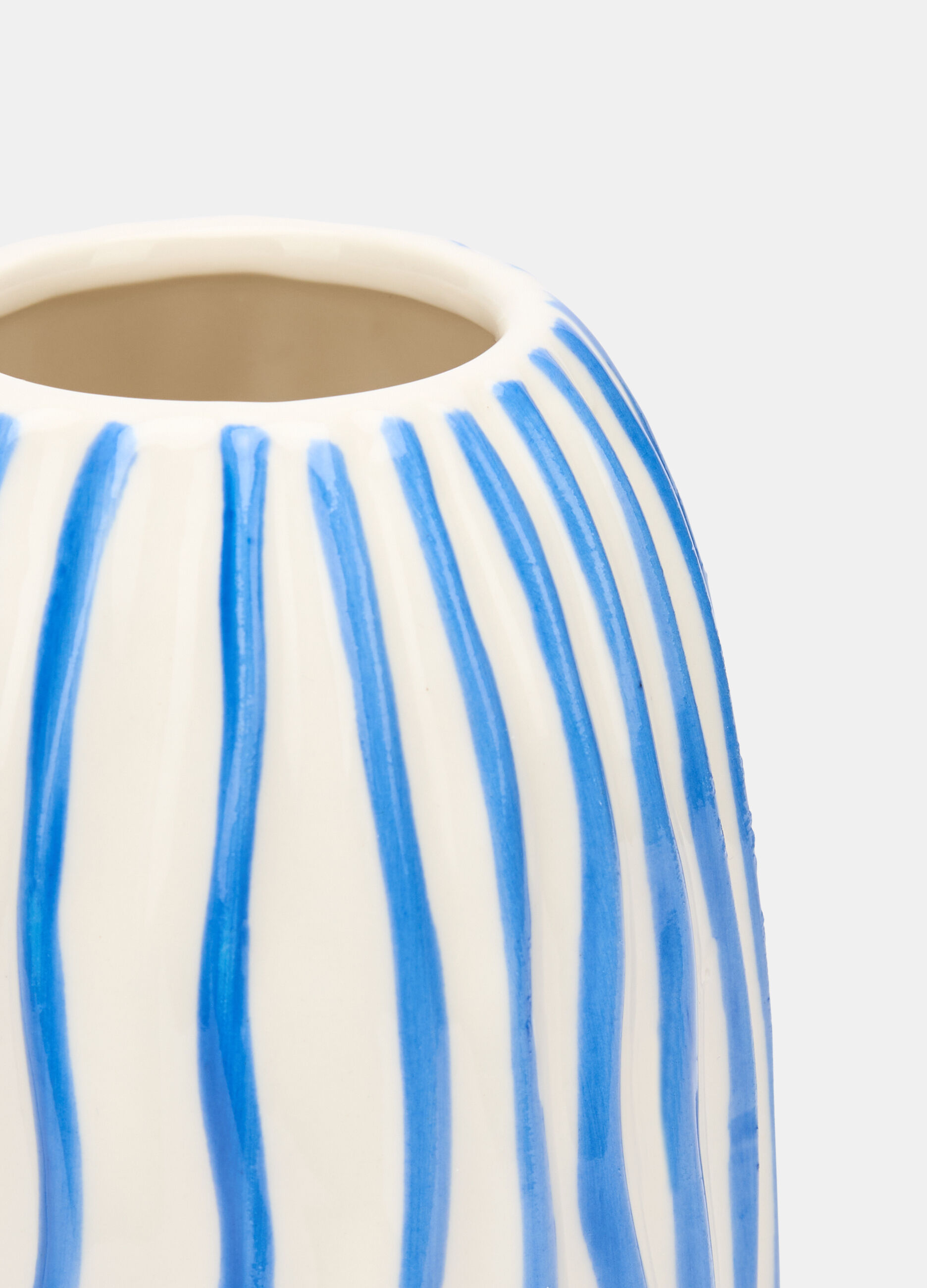 Vaso in ceramica a righe_1