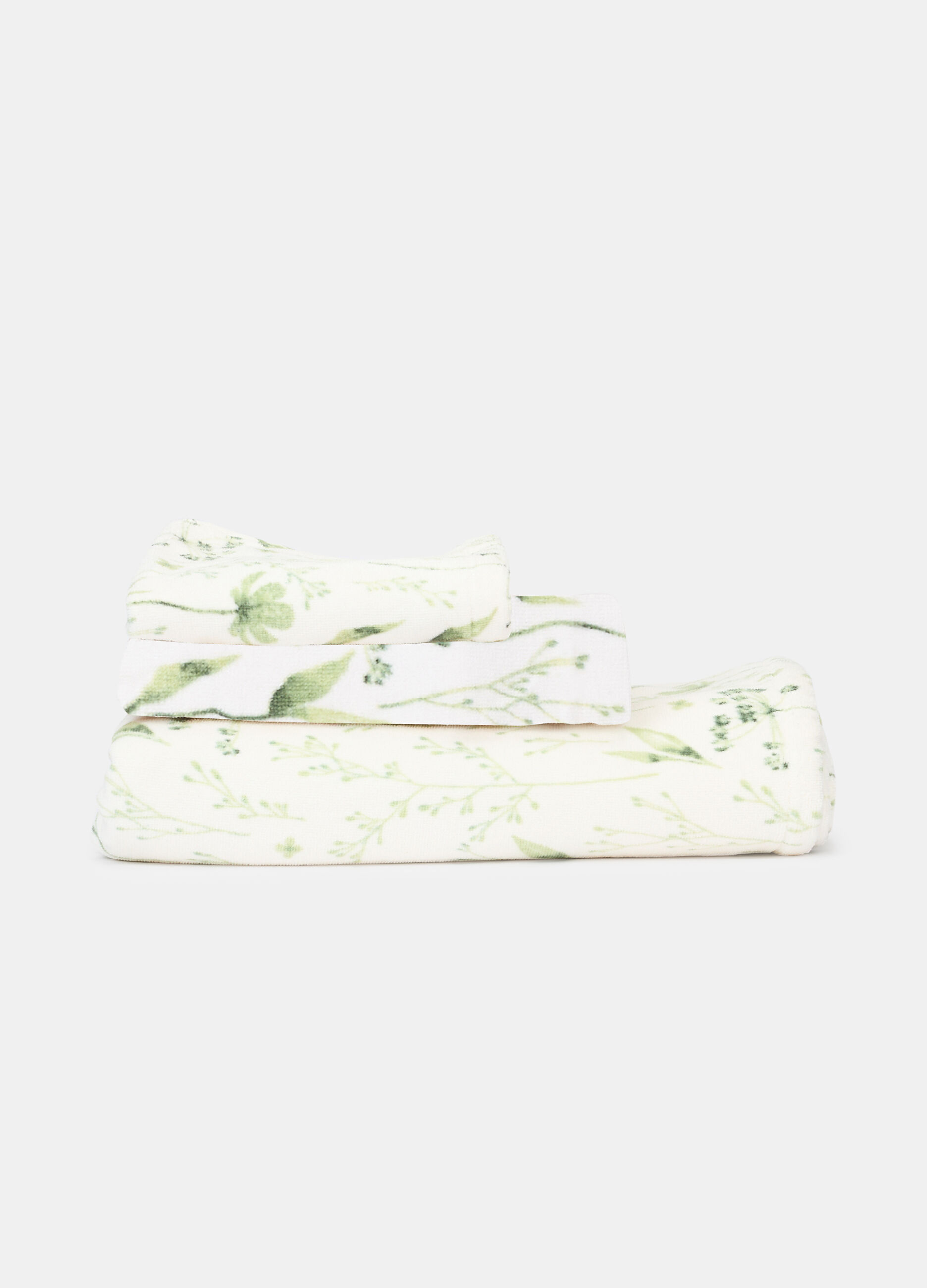 Telo doccia con stampa botanica_0