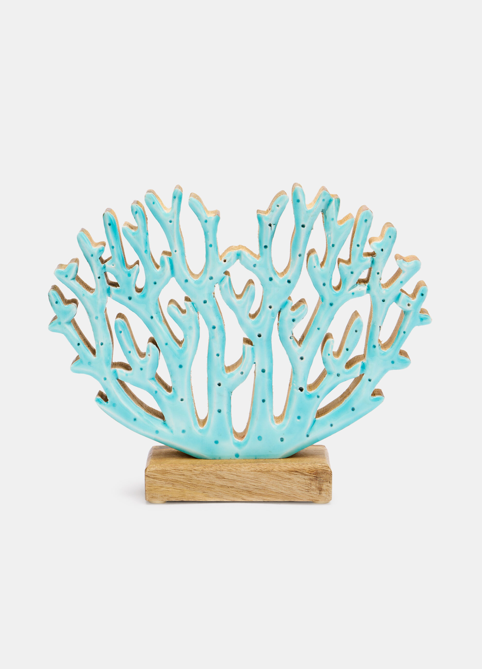 Handmade varnished wooden coral_0