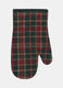 Guanto da forno in cotone tartan_0