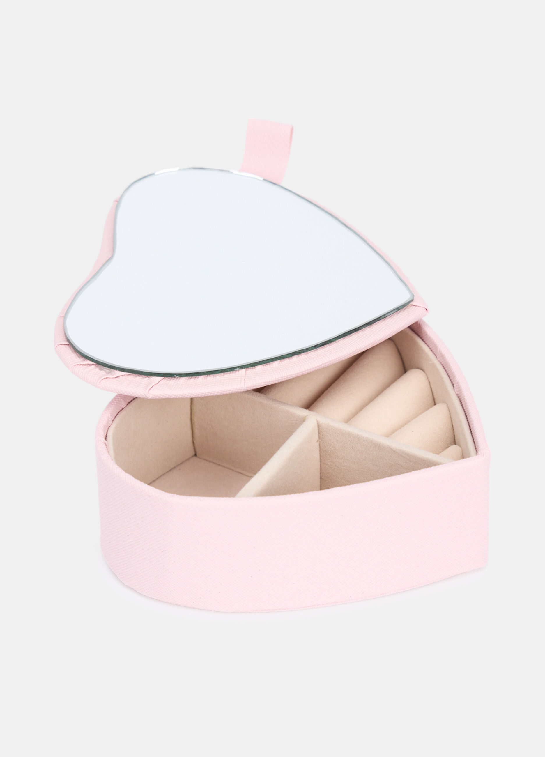 Heart-shaped jewellery box in velvet_1