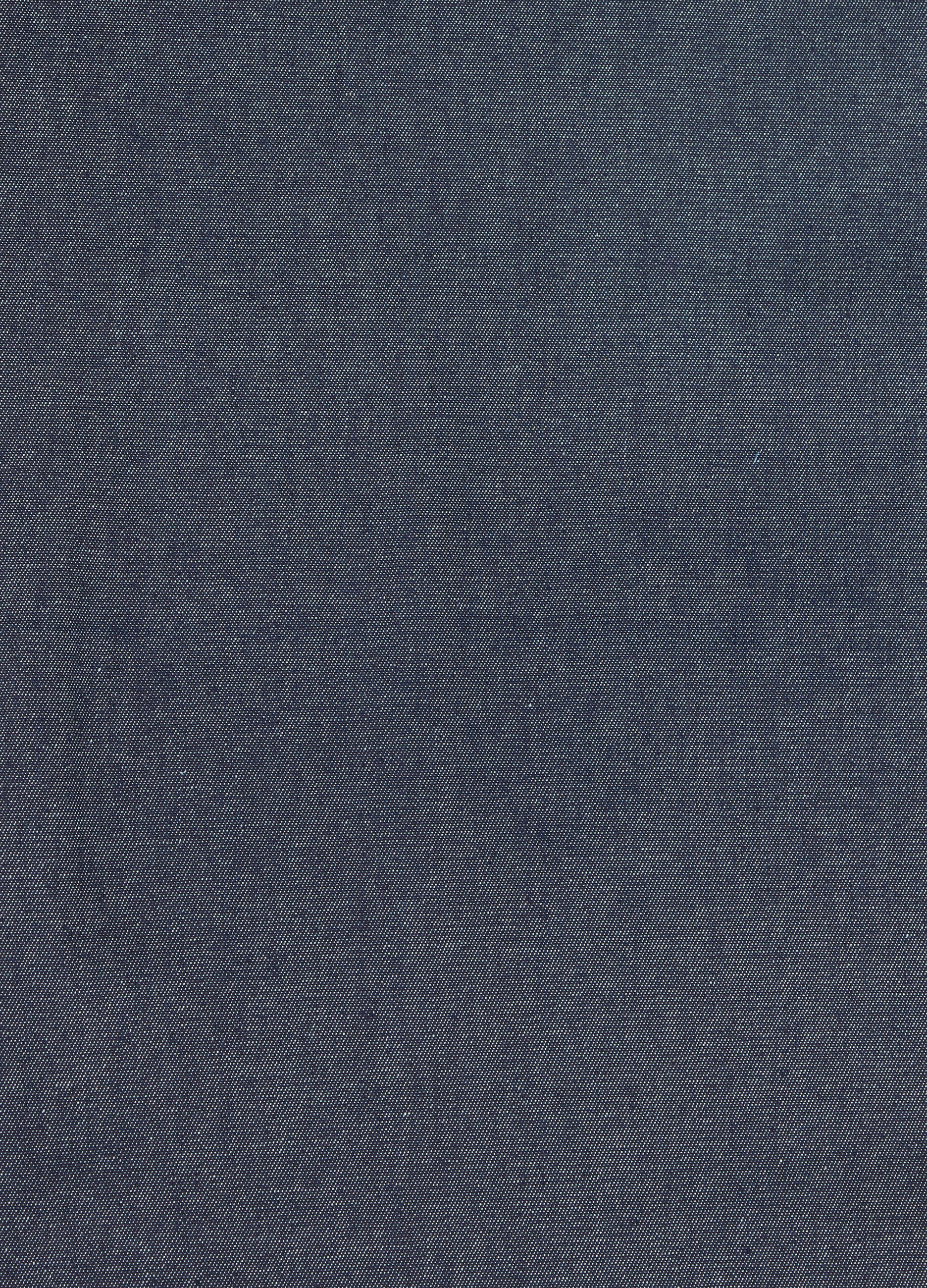 6-place denim-effect tablecloth in 100% cotton_1