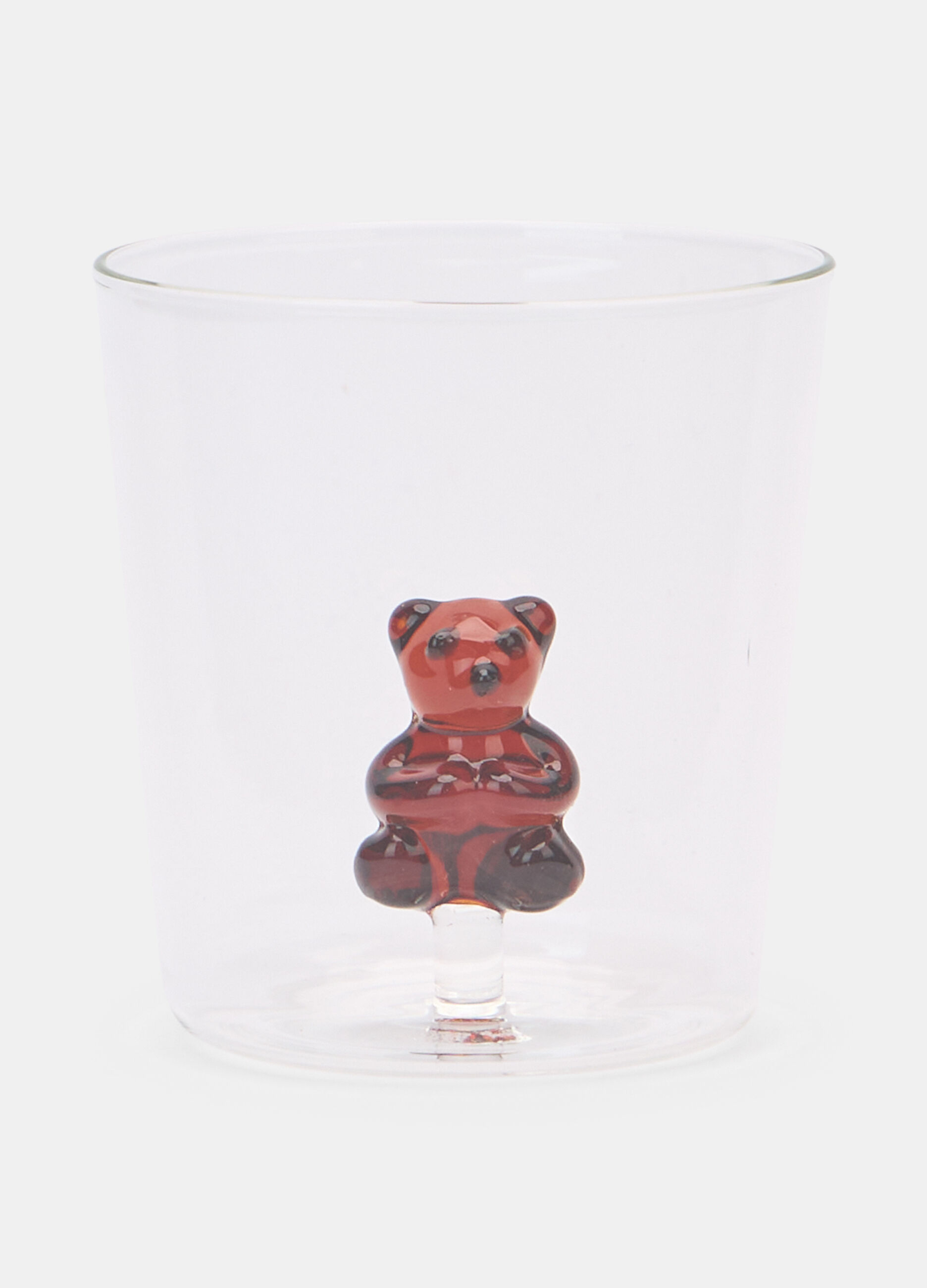 Bicchiere in vetro con Teddy Bear_0