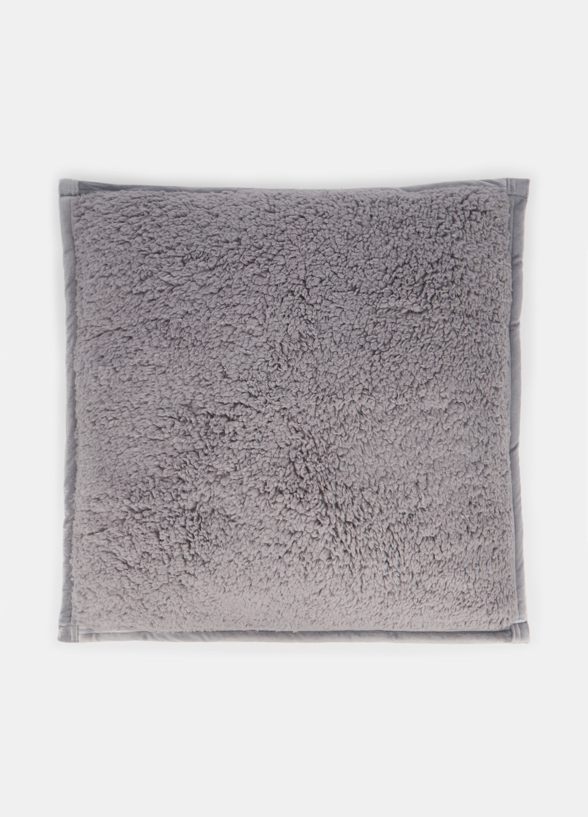 Cuscino quadrato effetto shearling_0