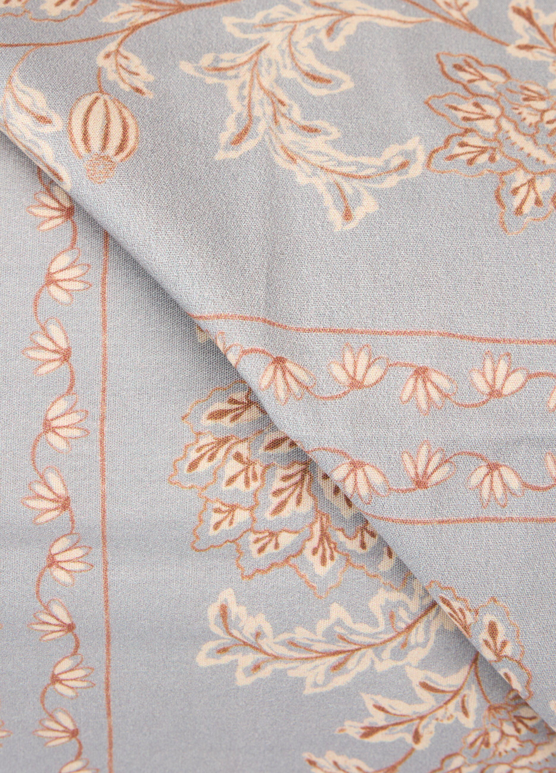 Parure lenzuolo matrimoniale in percalle a fiori_1