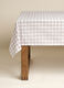 Square tablecloth in check cotton_2