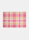 Rectangular check cotton table mat_0