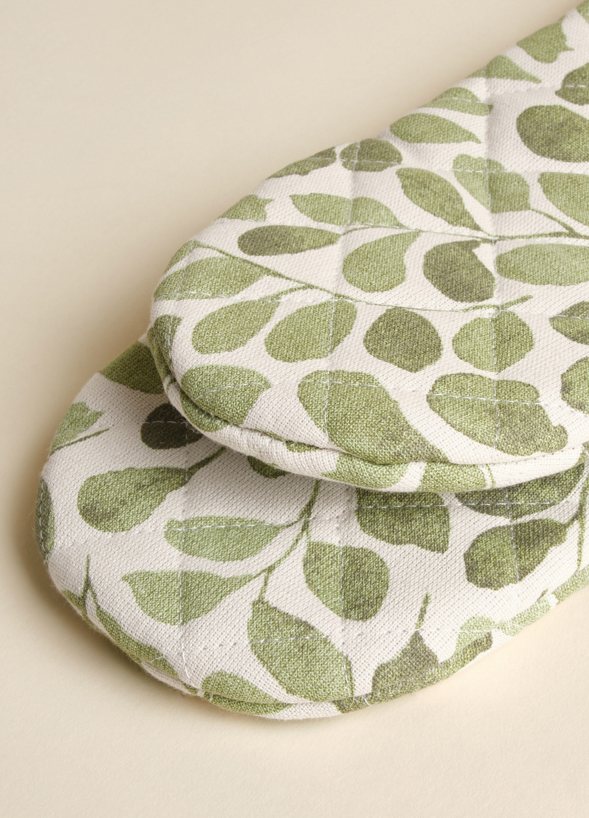 Guanto in puro cotone biologico a foliage_2