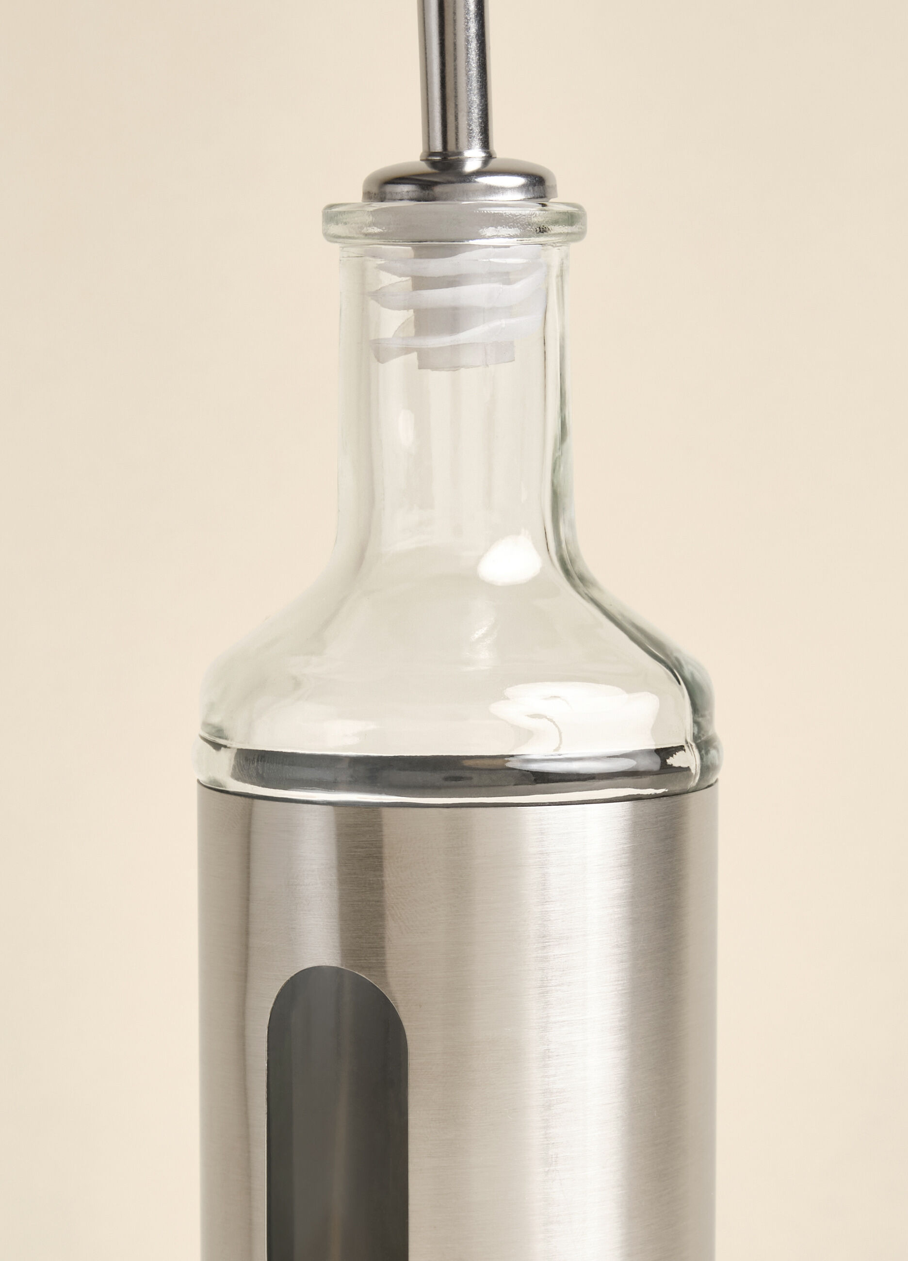 Glass oil bottle