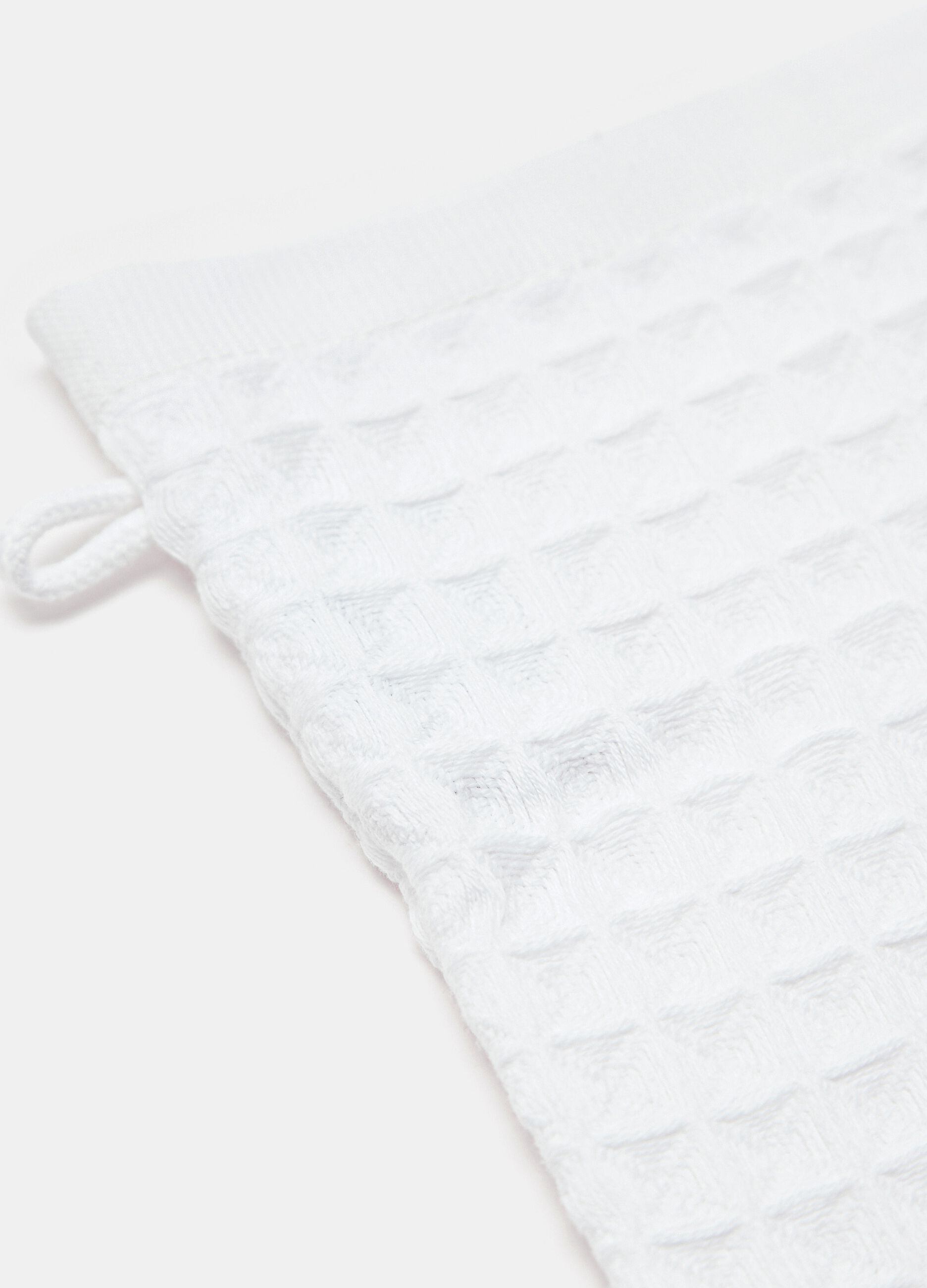 Guanto da bagno a nido d'ape Made in Portogallo_1