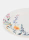 Piattino da portata ovale in ceramica a fiori_1
