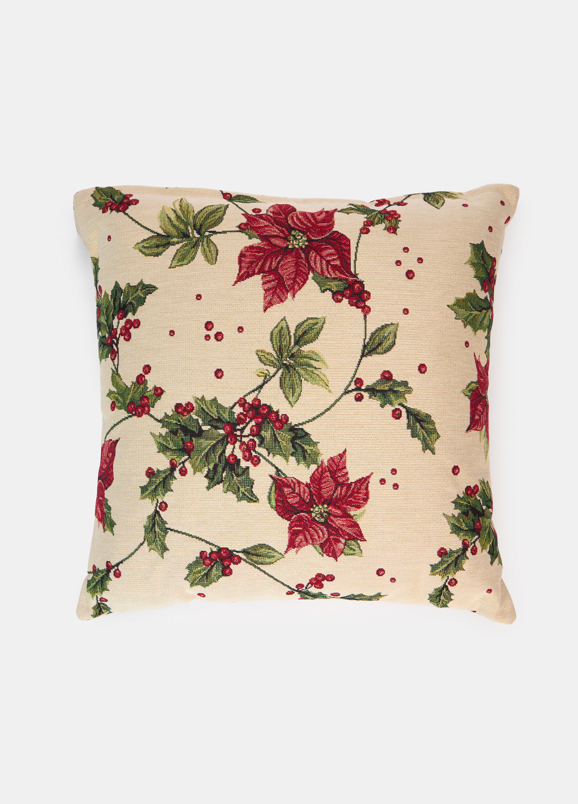 Cuscino imbottito con motivo jacquard_0