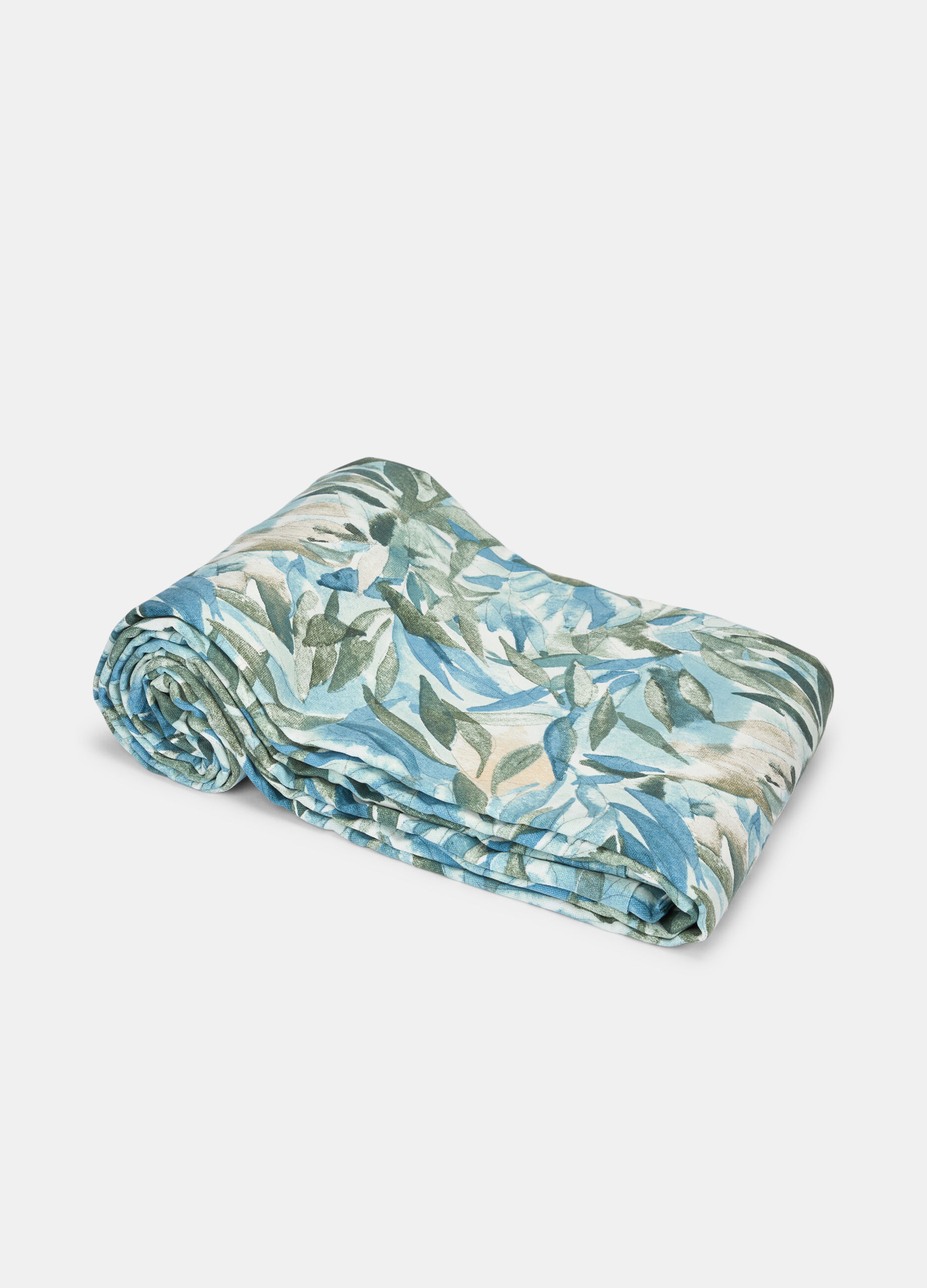 Telo decorativo maxi in cotone a fiori_1