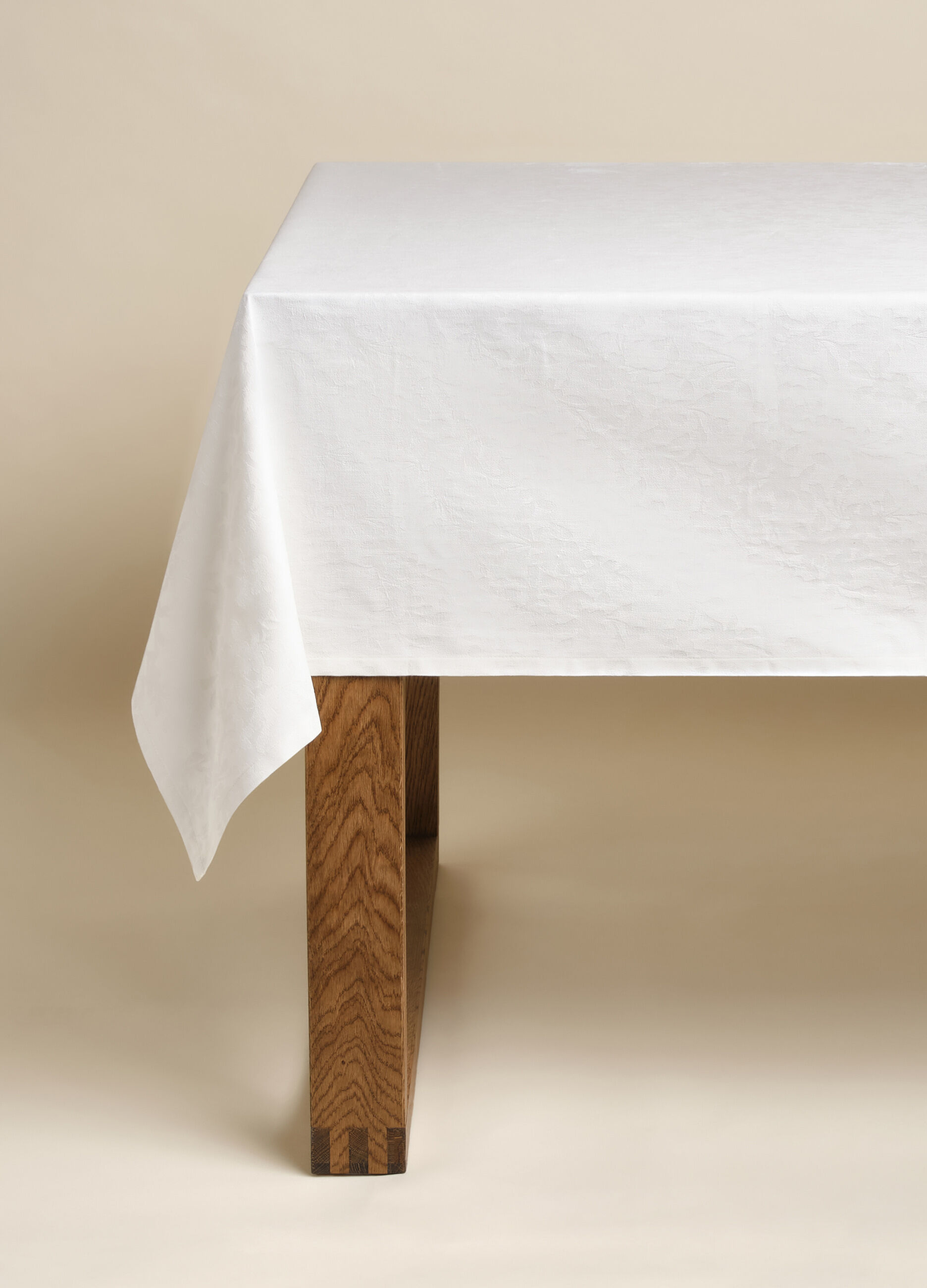Tovaglia rotonda in cotone jacquard