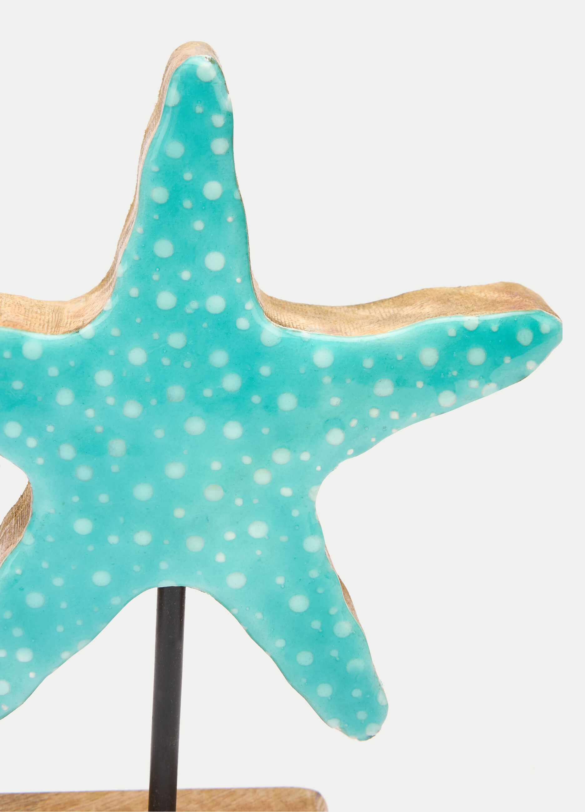 Handmade varnished wooden starfish_1