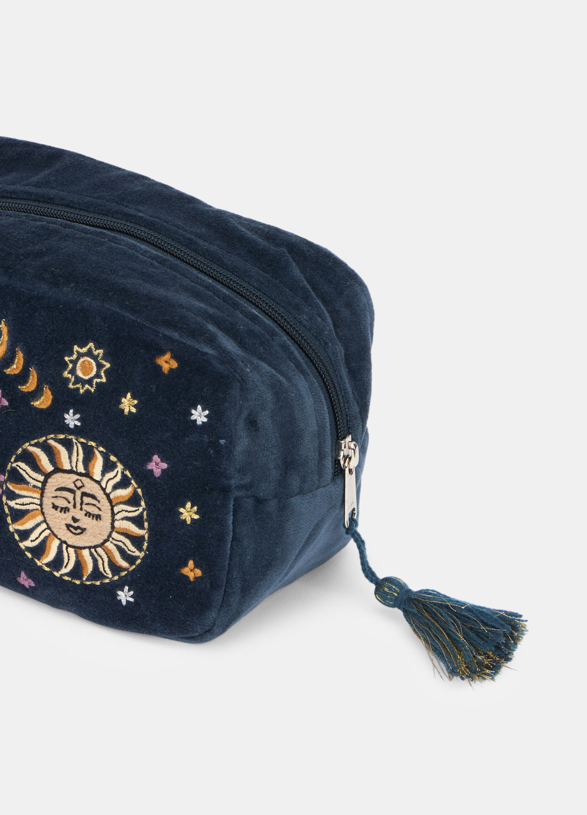 Beauty case in velluto ricamato_1