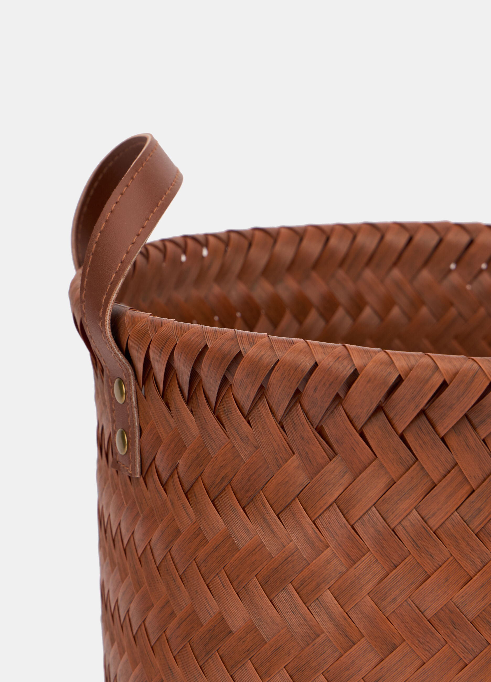 Cesta intrecciata larga effetto legno_1