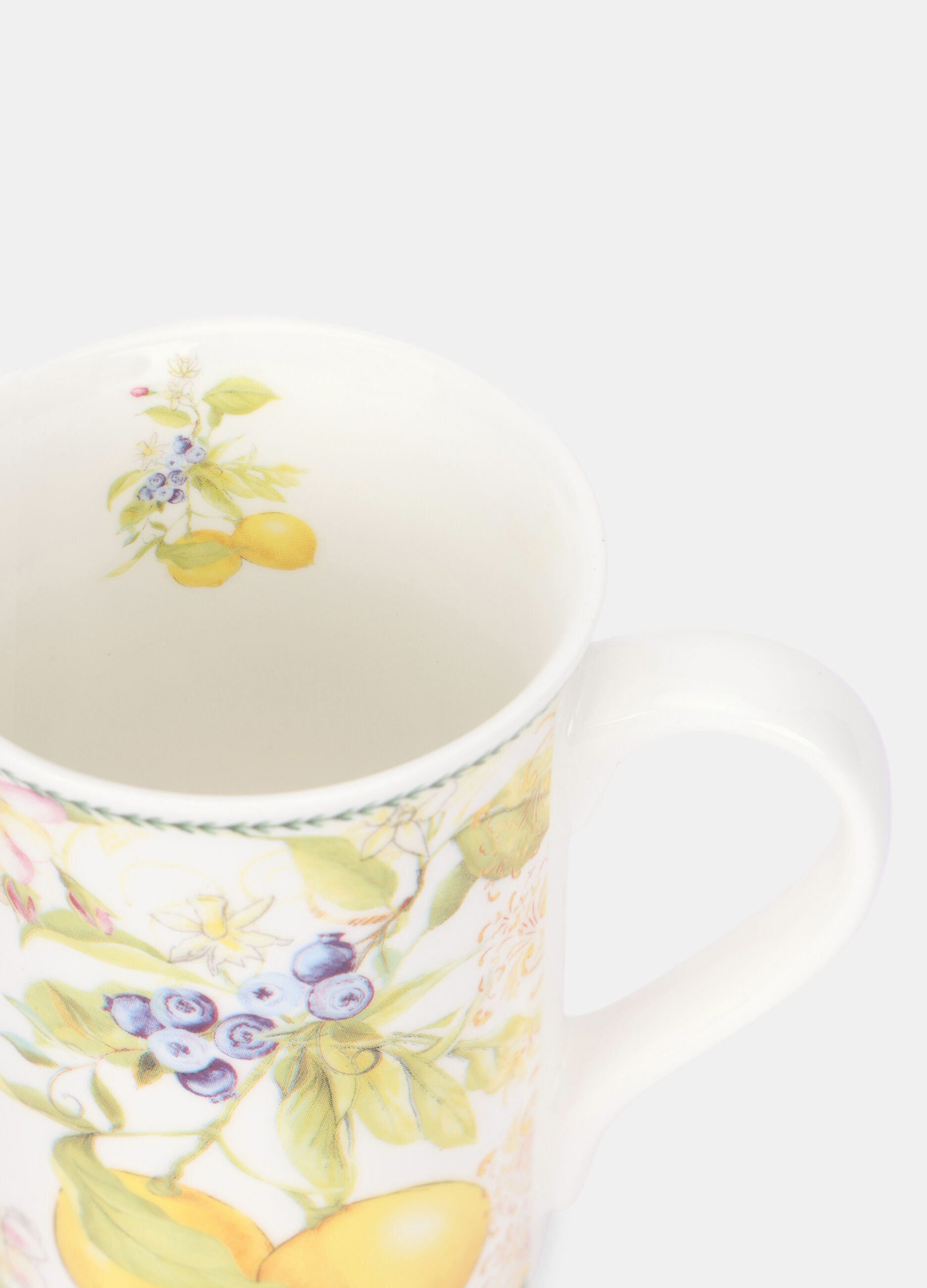 Set tazze da t&egrave; in ceramica con limoni_1