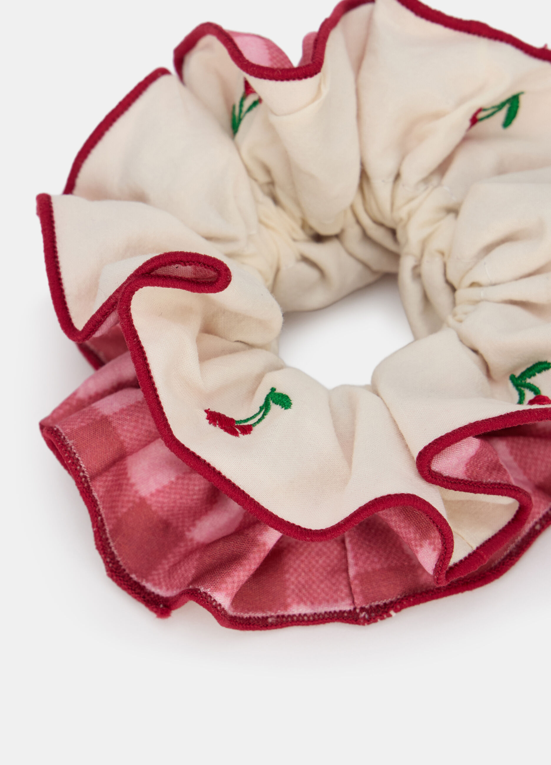 Scrunchie con ciliegie_2