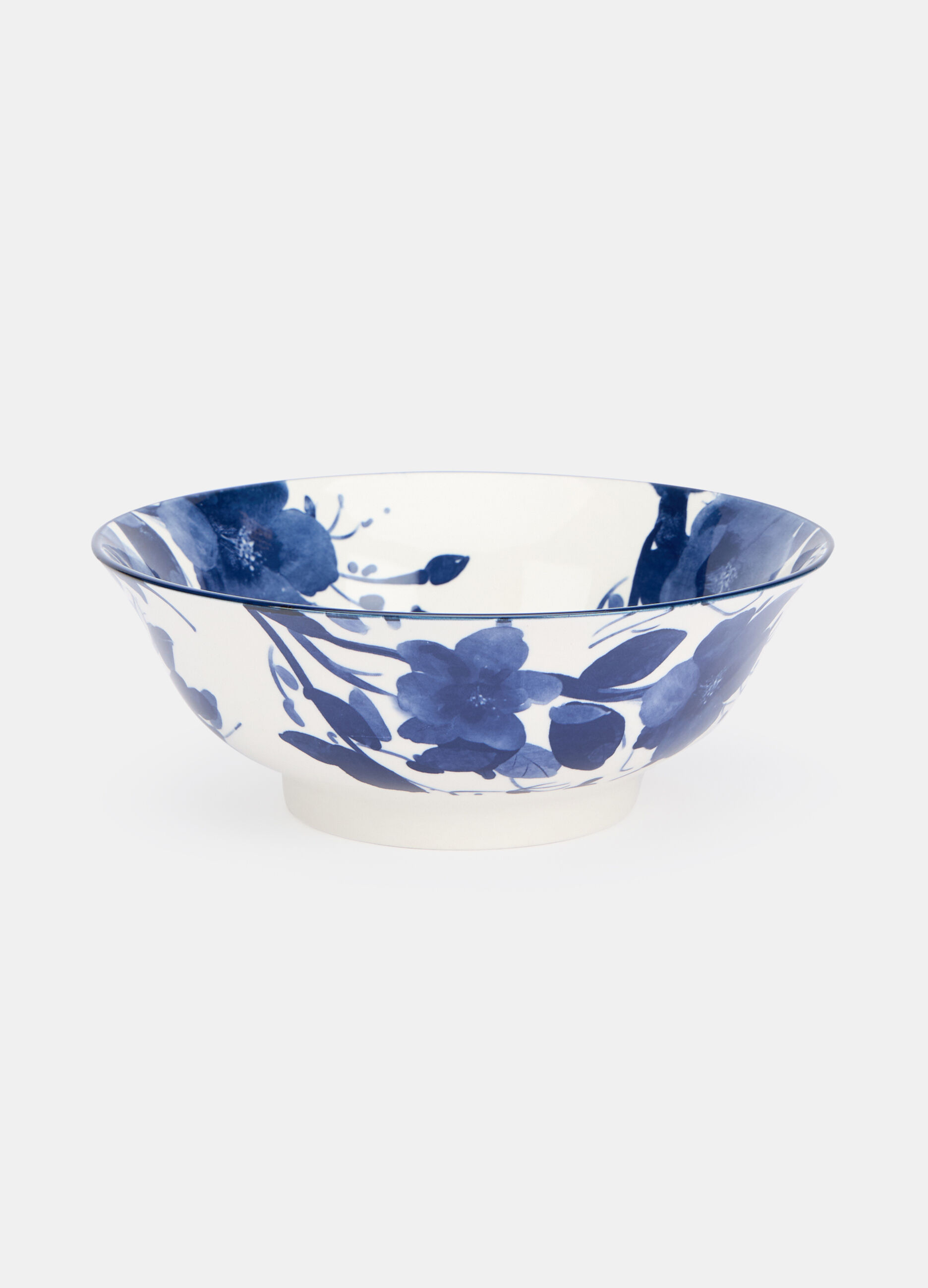 Ciotola da insalata in ceramica a fiori_0
