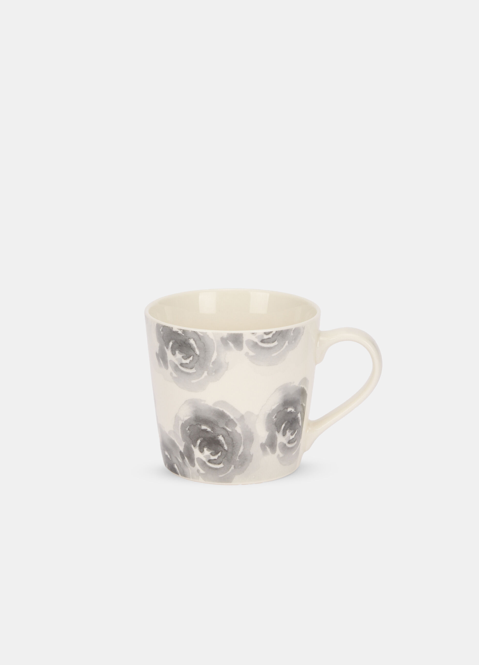 Tazza in ceramica con motivo floreale_0