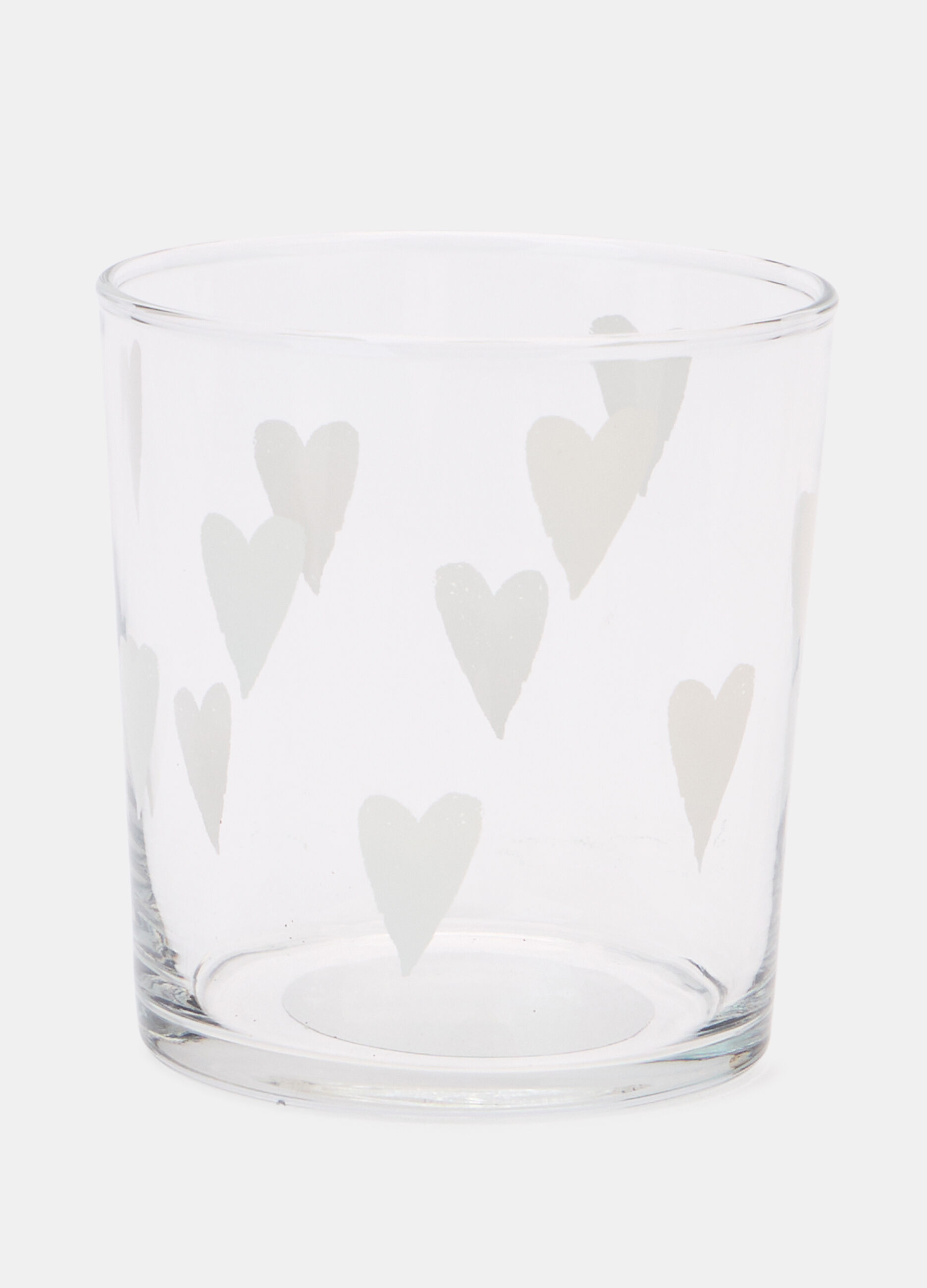 Bicchiere con cuori satinati_0