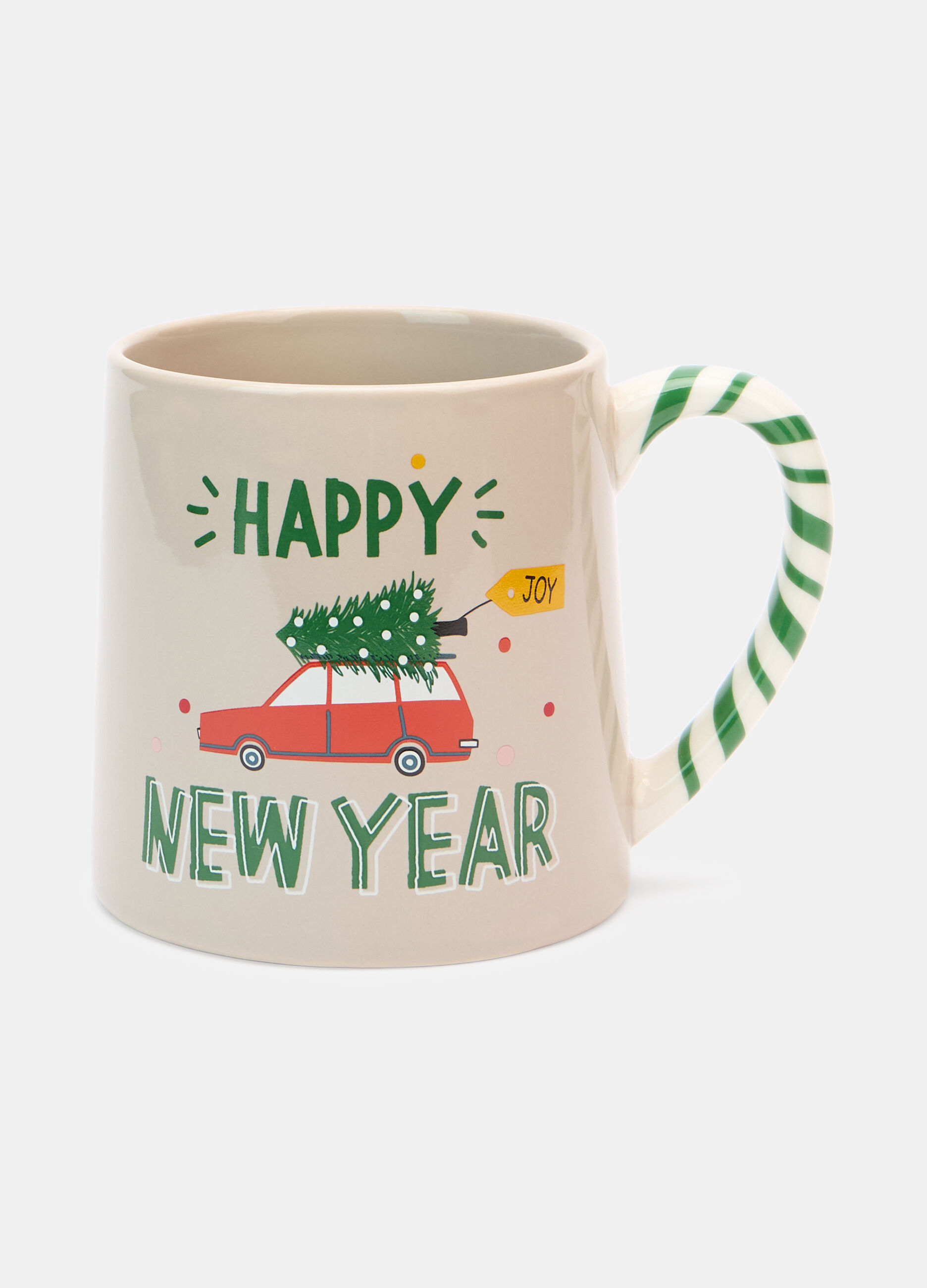 Tazza in ceramica con manico a strisce_0