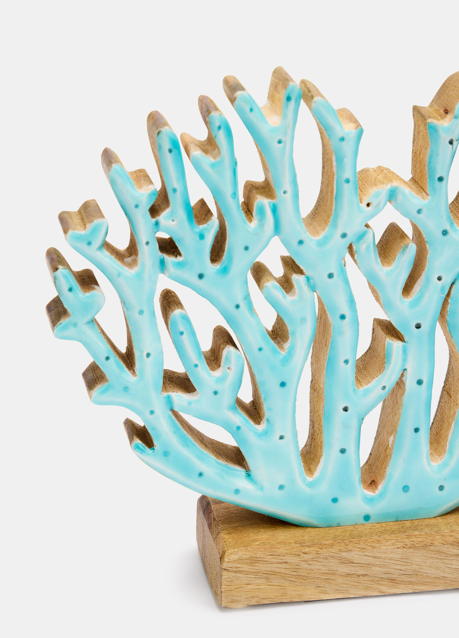 Handmade varnished wooden coral_1