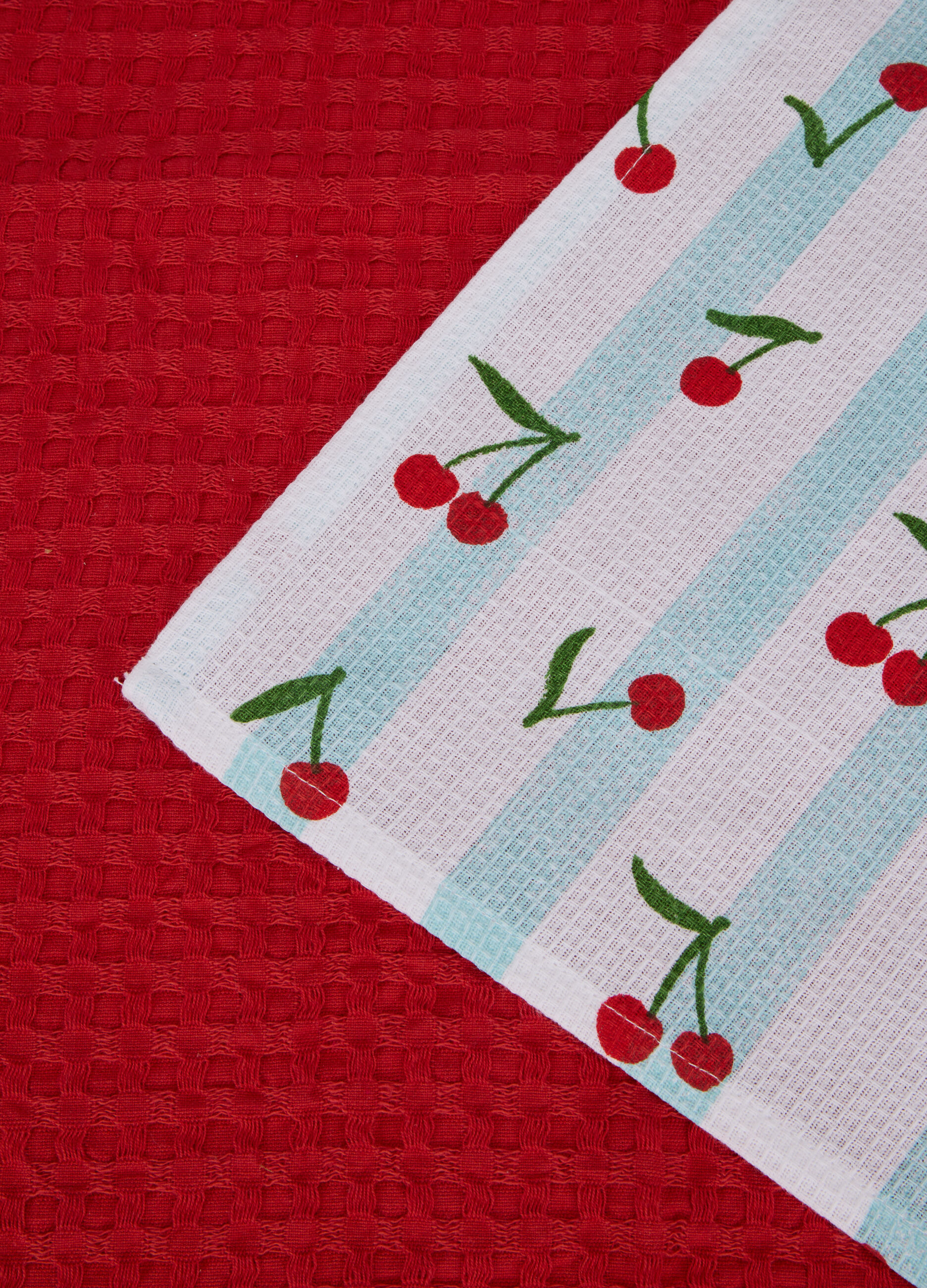 2 pack strofinacci in cotone con stampa ciliegie_1