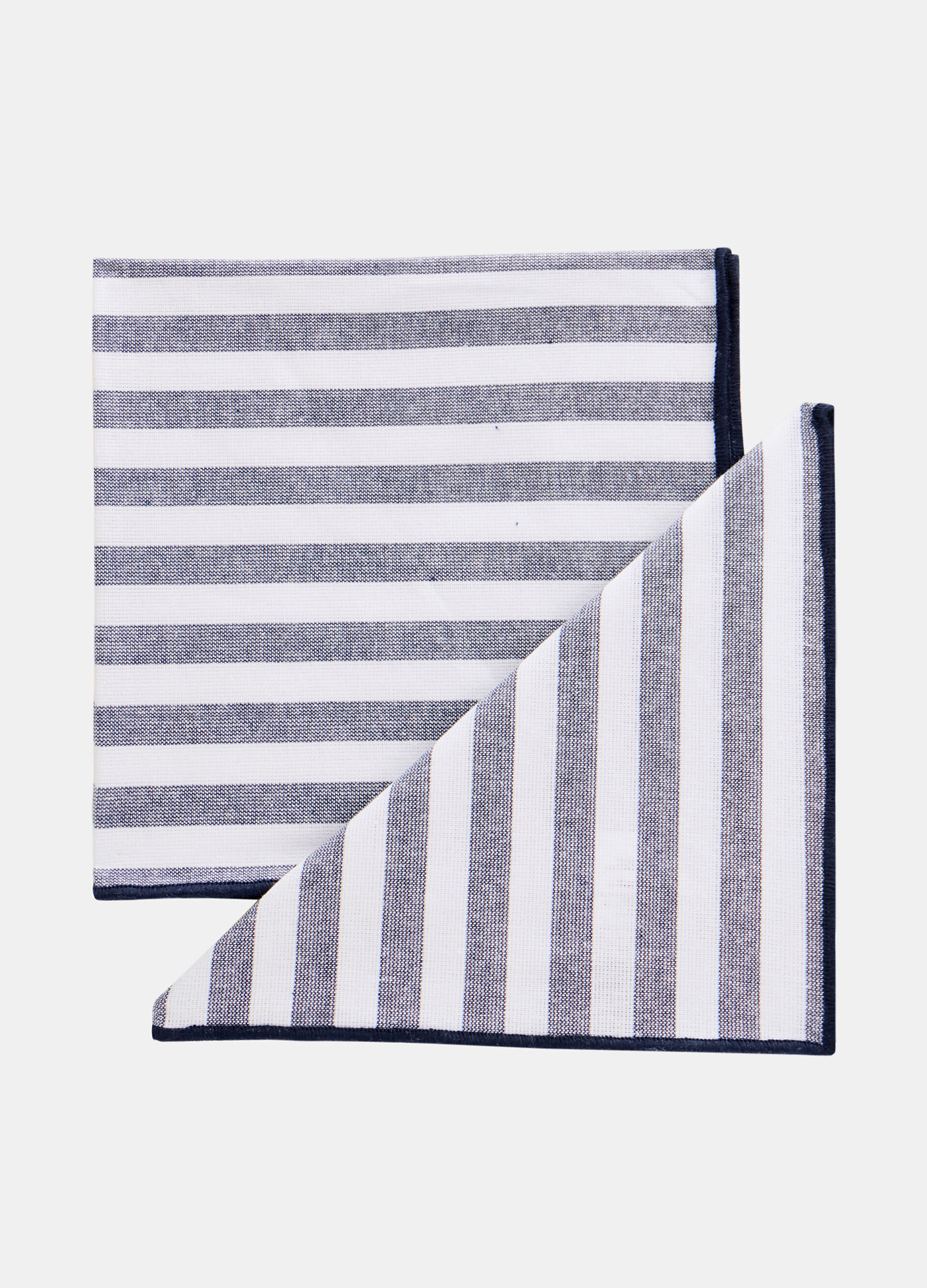 2 pack tovaglioli in cotone a righe con bordo_0