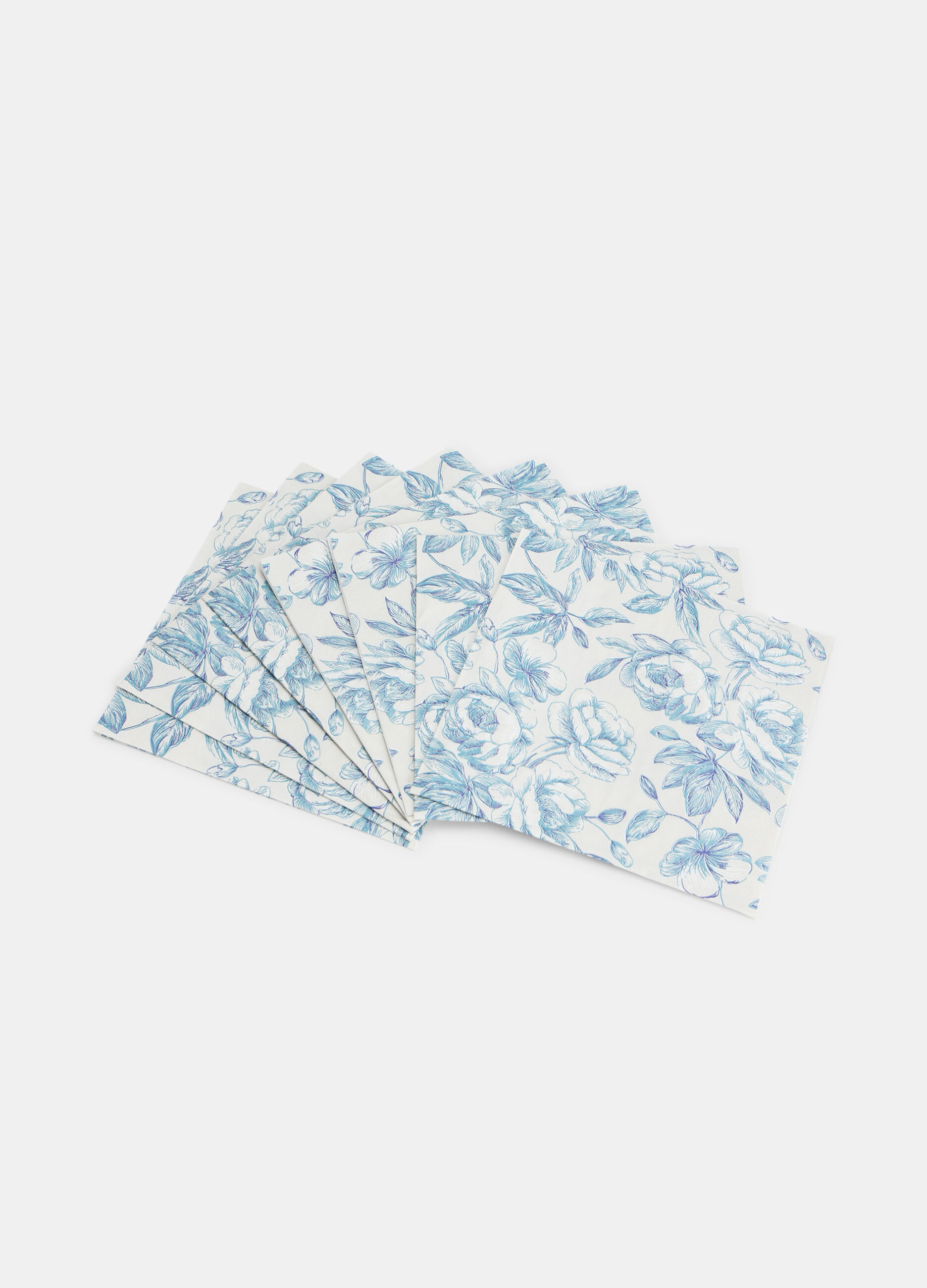20 pack tovaglioli di carta a fiori Made in Italy