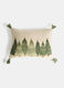 Cuscino natalizio con nappe e ricami_0