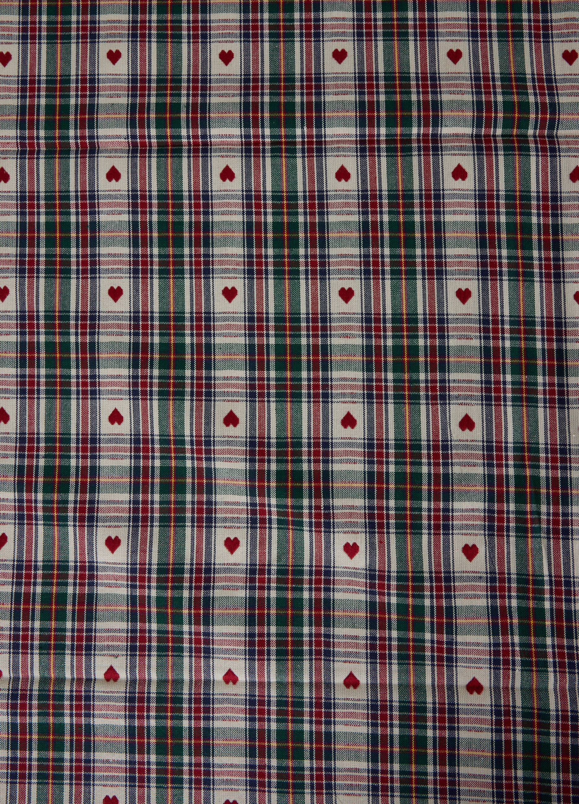 Tovaglia 6 posti in cotone con motivo cuori_1