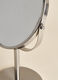 Mirror with stand in steel_2