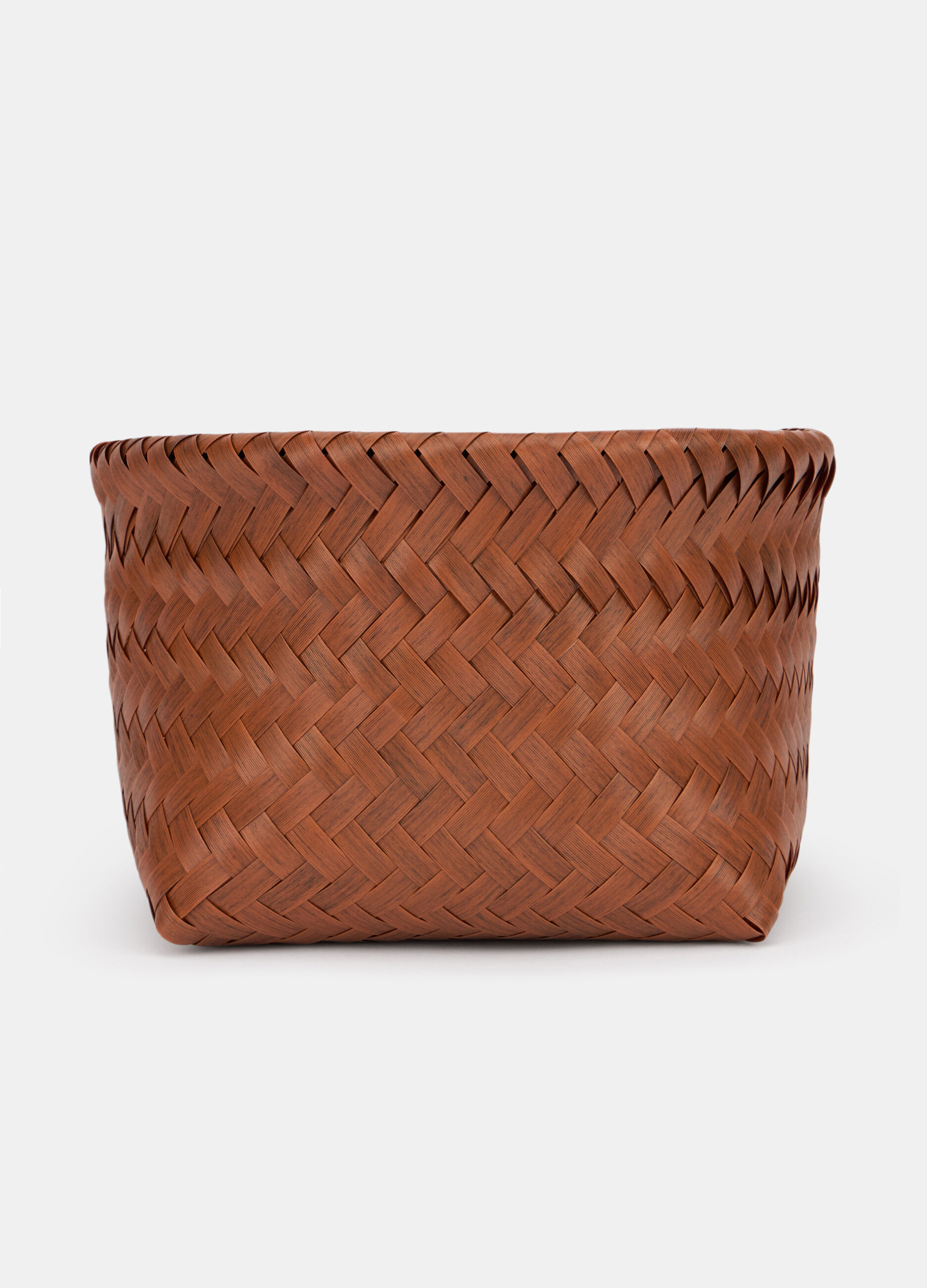 Cesta intrecciata effetto legno_0