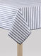 6-place tablecloth in striped cotton with trim_0