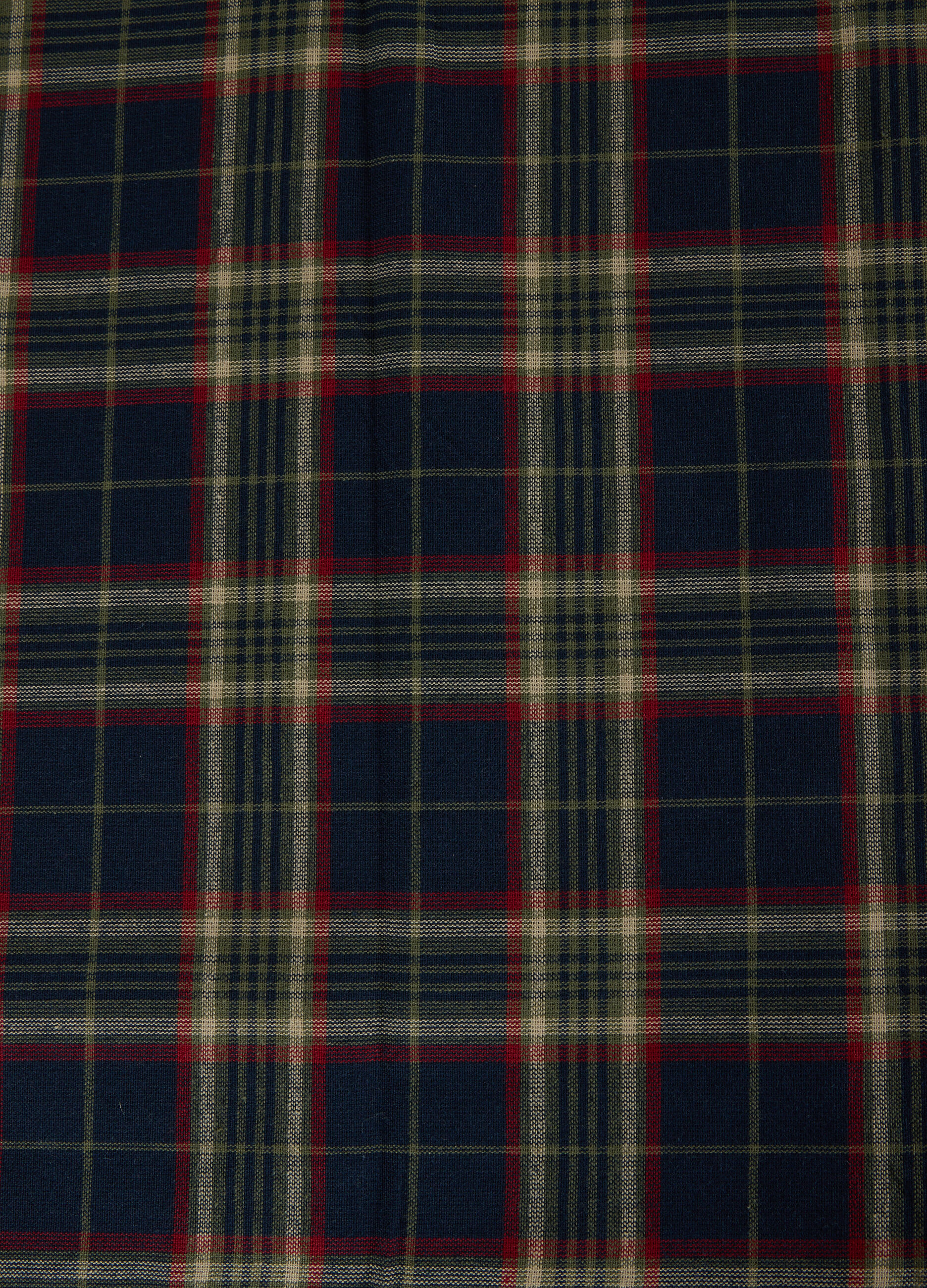 Runner medio in cotone tartan_1