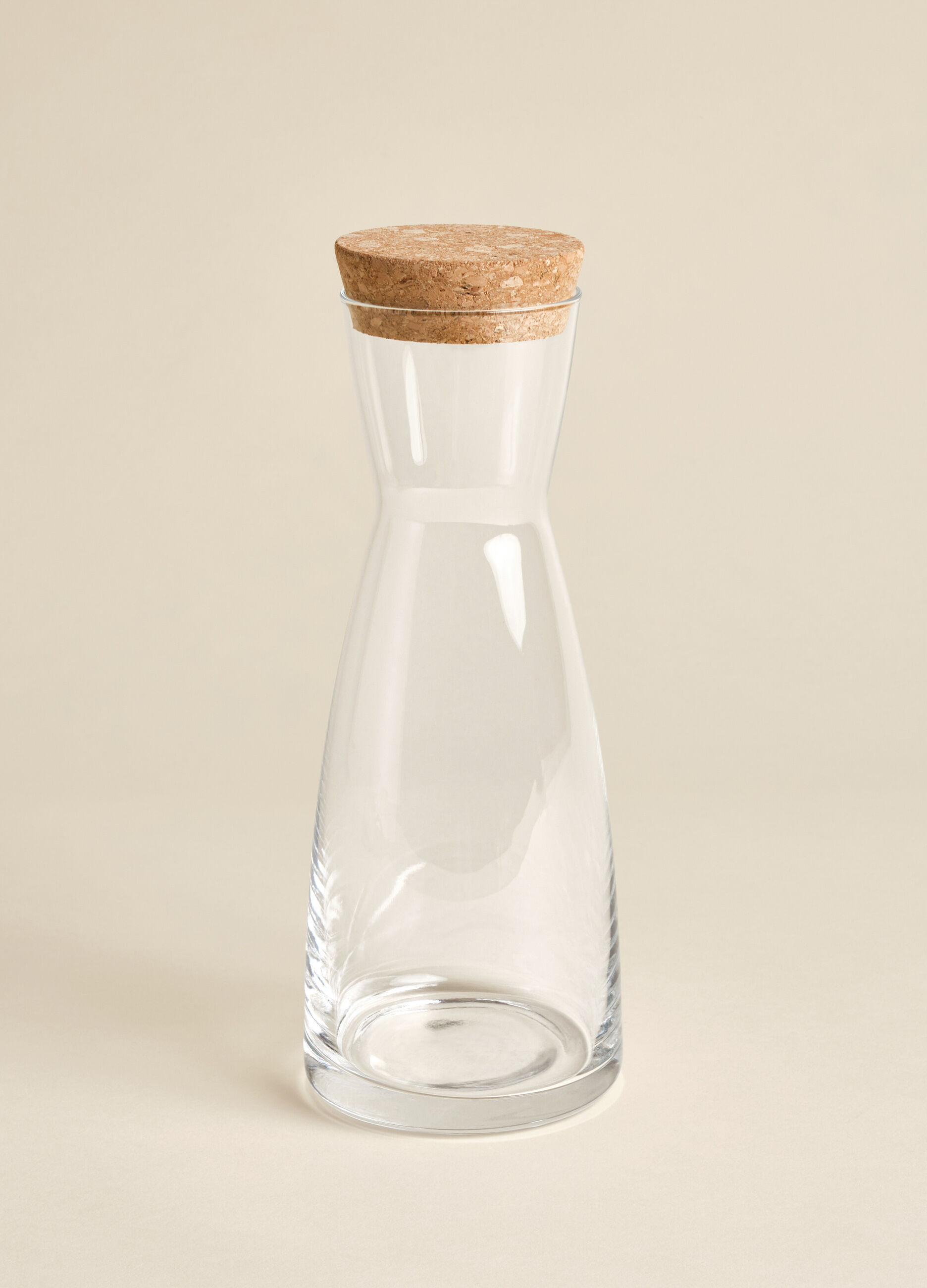 Caraffa di vetro con tappo in sughero_1