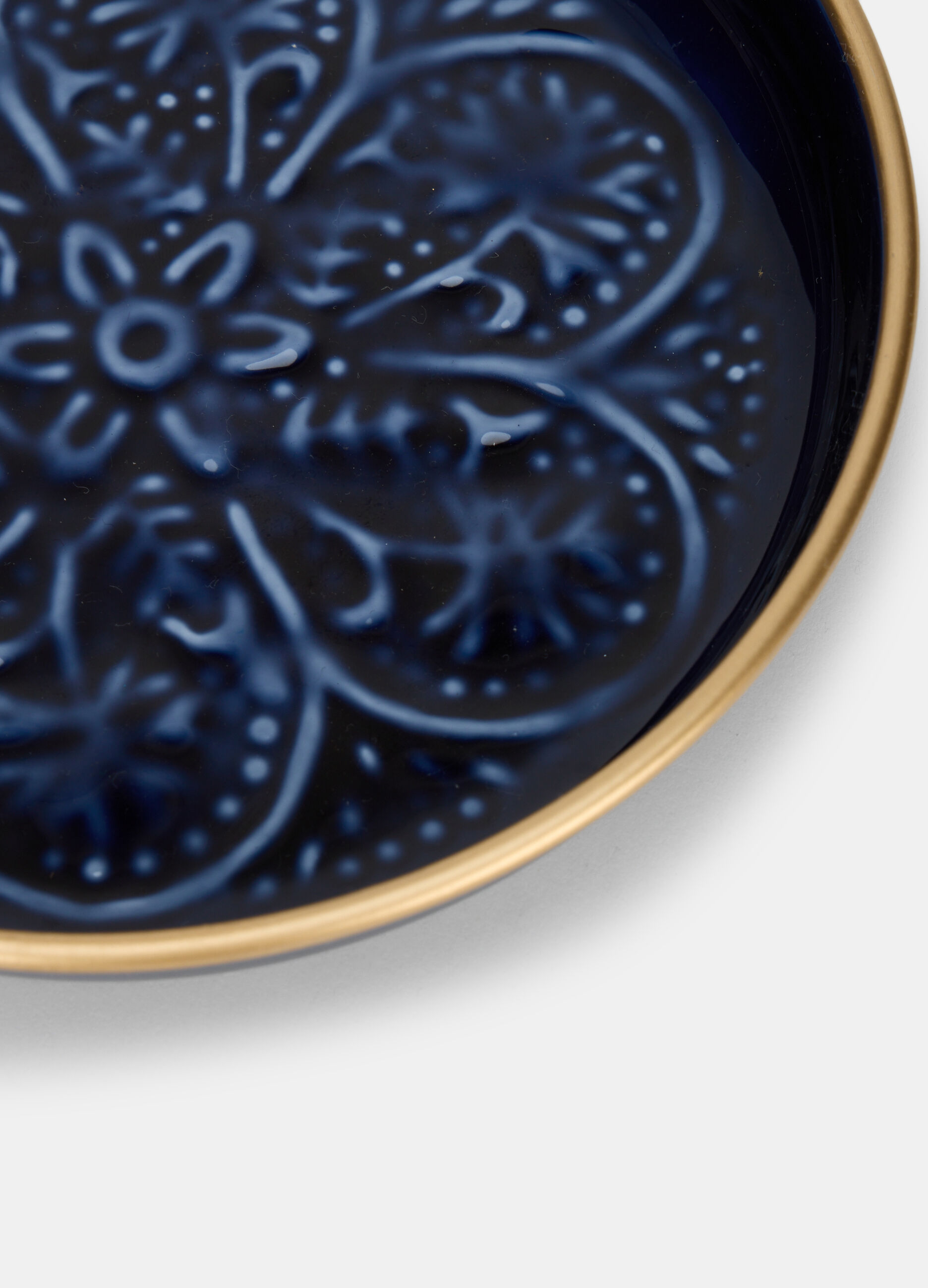 Sottovaso metallico piccolo decorato con mandala_1