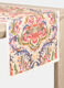 Rectangular table runner in 100% cotton with multicoloured motif_0