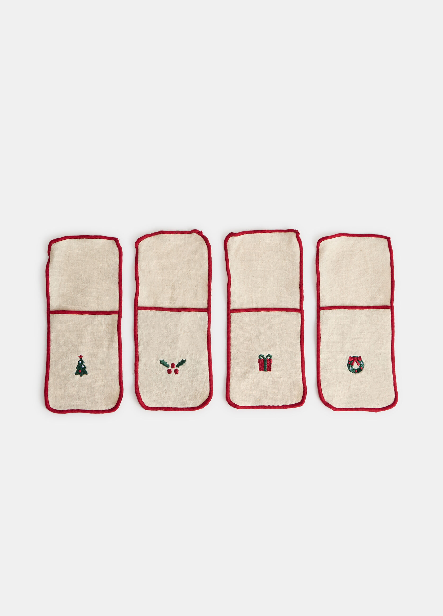 4 pack segnaposti in cotone ricamato_1